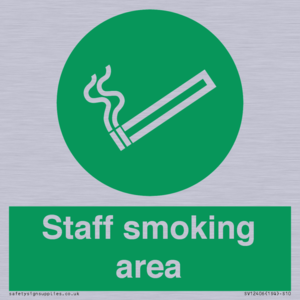 Staff smoking area
